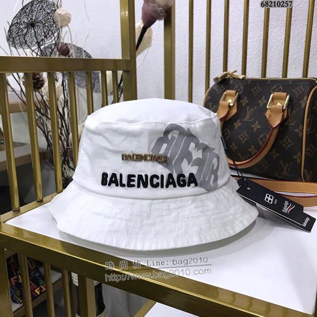 Balenciaga男女同款帽子 巴黎世家2021新款長標簡約風漁夫帽遮陽帽  mm1437